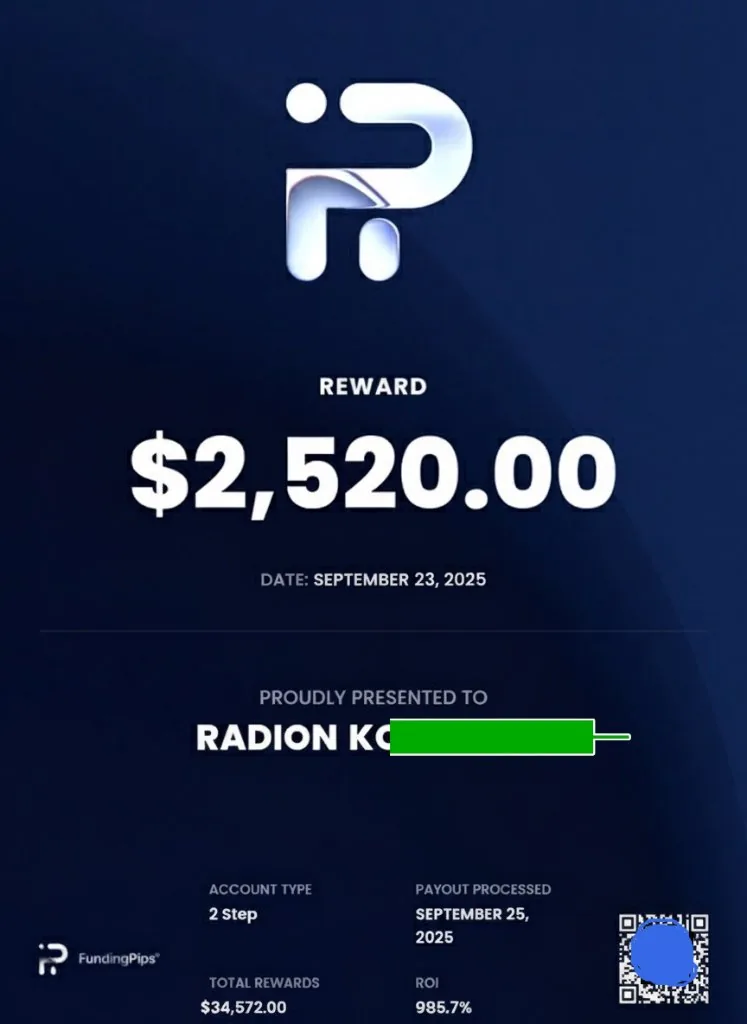 Student payout proof