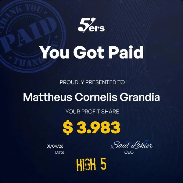 Member payout proof